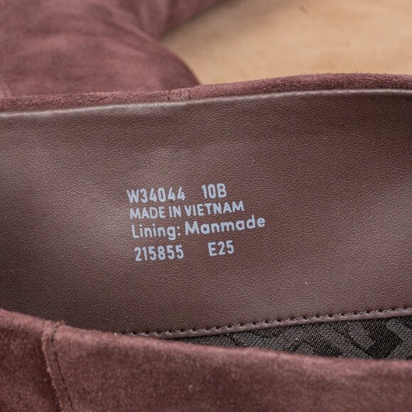 Cole Haan Women Go to Janece Plum Suede GrandOS Zip Pointy Knee Boots sz 10 - Picture 7 of 9